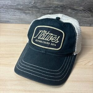 The Natives Hat Cap Snap Back Black Logo Patch One Size‎ Adjustable